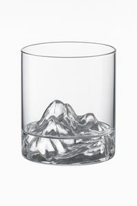 Verres whisky relief montagne style japonais design