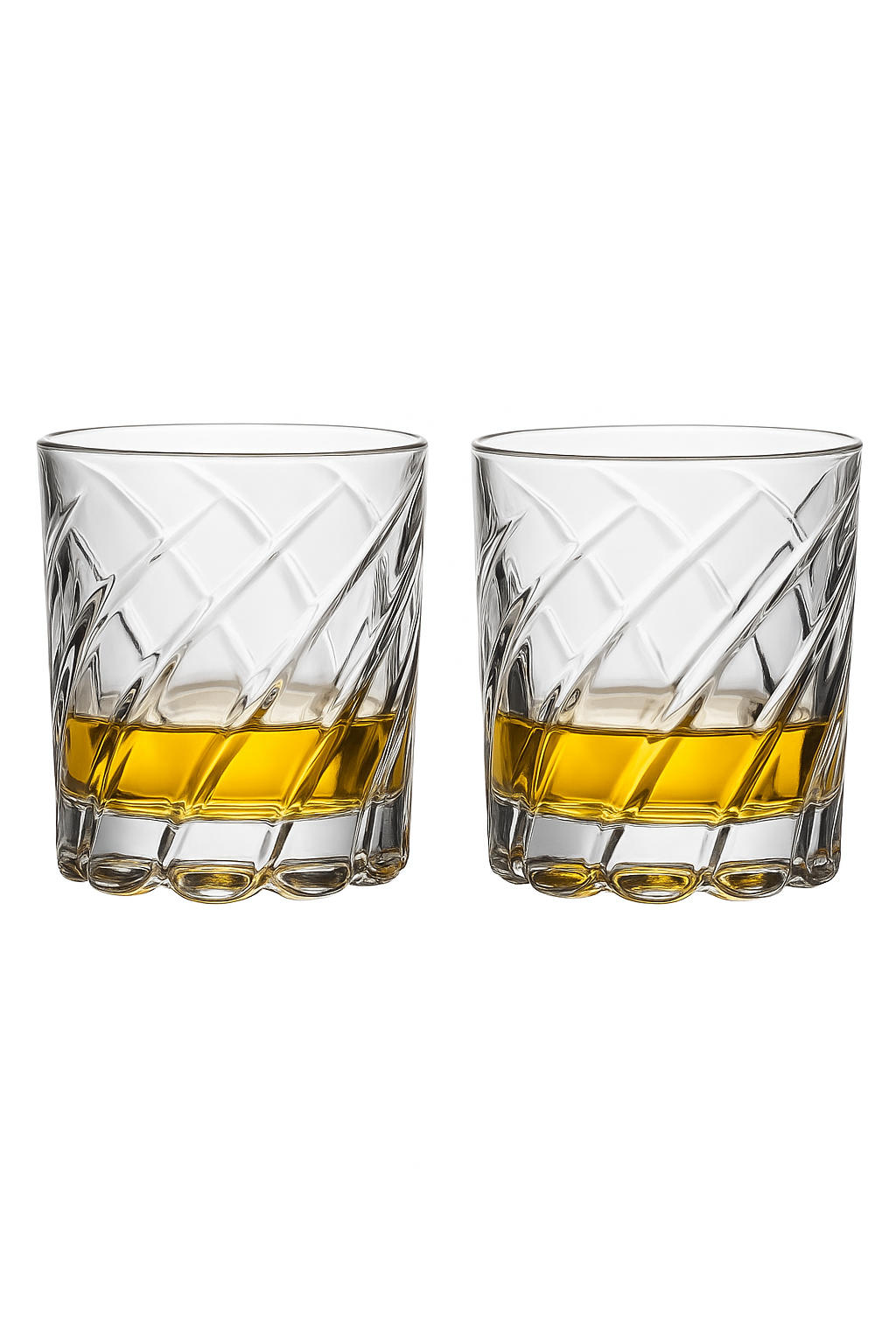 Verres whisky relief style luxe lot de deux