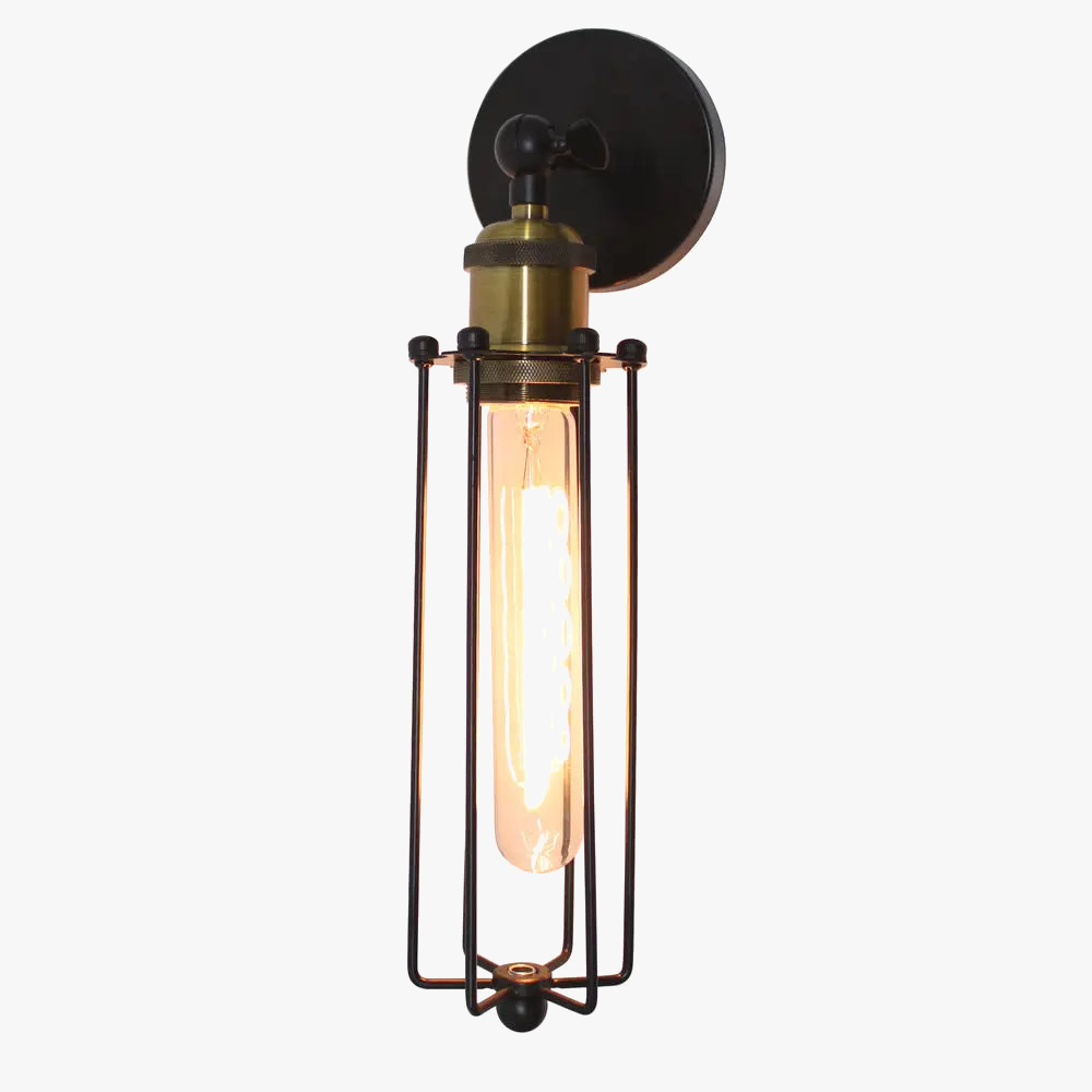 Vintage industriel applique murale LED lumière rétro Loft appliques E27 fer abat-jour Cage garde applique lumières intérieures éclairage Wandlamp