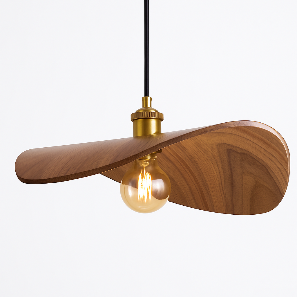 Vintage Wabi Sabi wood art LED chandelier Chinese Zen teahouse dining room pendant light - vue 6 sur 9
