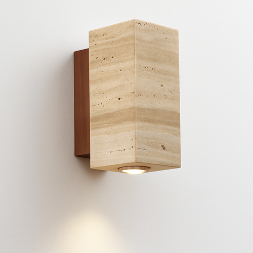 Wabi Sabi – applique murale Led en marbre jaune