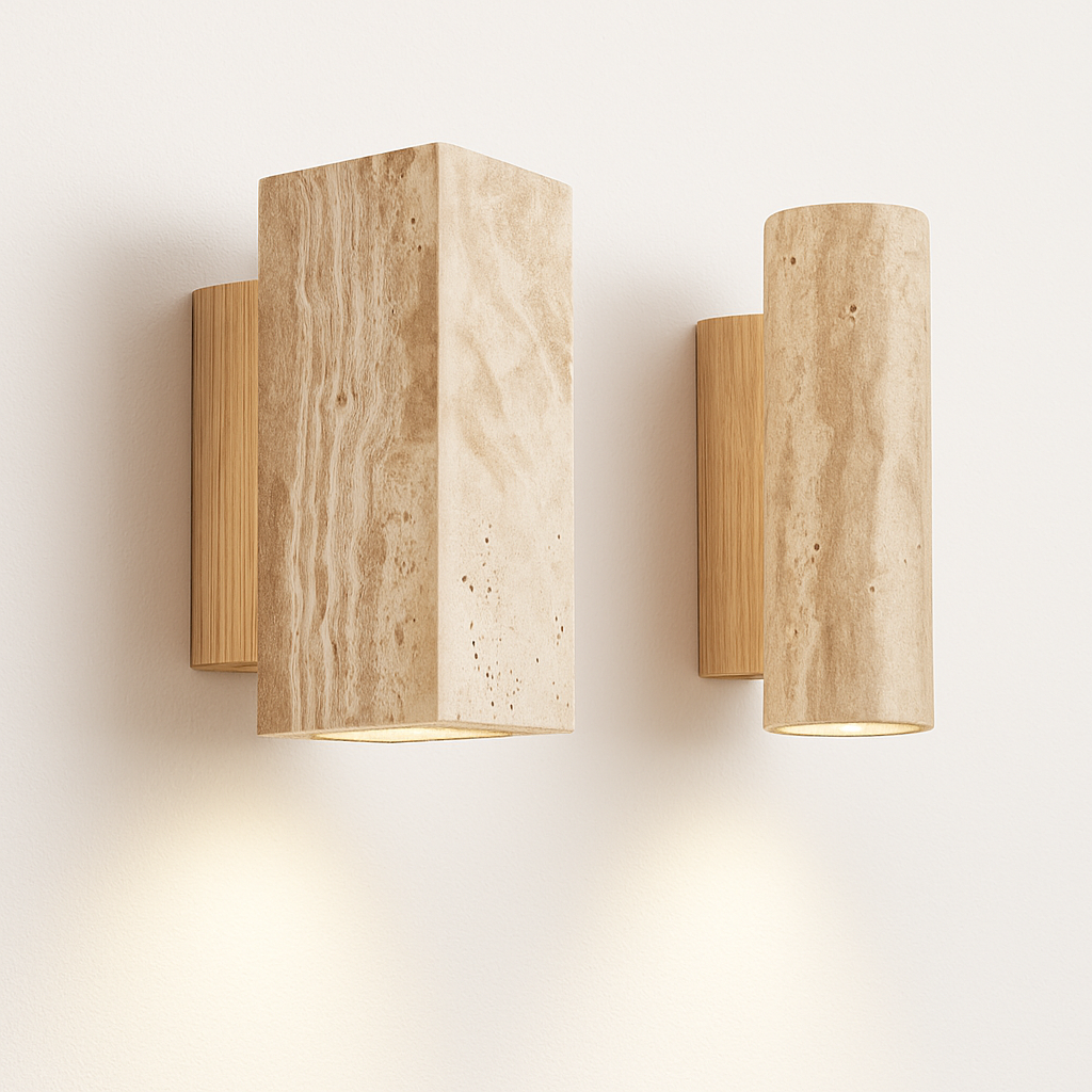 Wabi Sabi – applique murale Led en marbre jaune - vue 4 sur 12