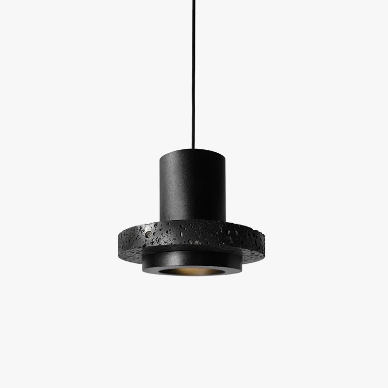 Suspension De Style Industriel Rétro Trou Noir Pierre LED Pendel Art Nordique Design Lustre pour Bar Salle À Manger Chambre