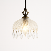 YEBMLP Suspension en verre rétro français d'intérieur à LED