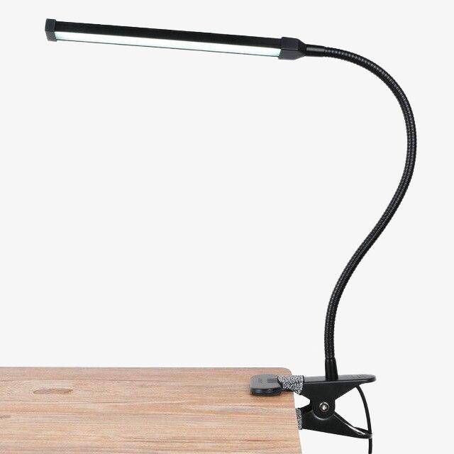 Lampe de bureau à pince en aluminium Modern USB - vue 4 sur 6