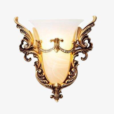 Applique murale rétro LED avec arabesque classique