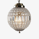 Suspension rétro à LED boule en verre cristal Luxury