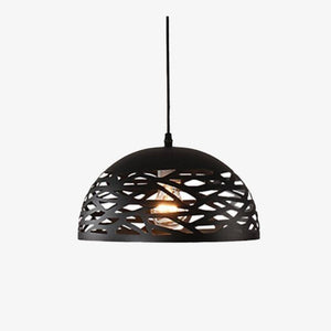 Modern creative half-sphere LED pendant light (black, white or red)