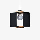 Suspension design à LED avec cube métal coloré Loft