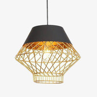 Suspension design à LED avec cage en métal industrielle Loft