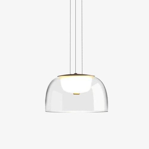 Suspension LED en verre de plusieurs formes arrondies design