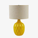 Lampe à poser moderne LED en forme d'Ananas avec abat-jour blanc