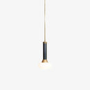 Suspension design à LED en métal dorée et verre Loft