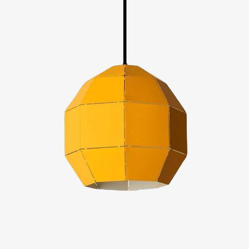 Suspension design à LED en métal coloré style scandinave