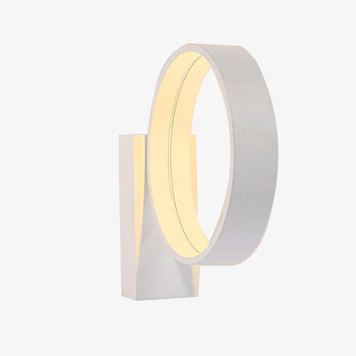 Applique design LED cercle blanc