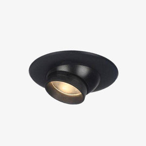 Modern semi-recessed black LED spot light zoom