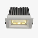 Spot moderne carré LED blanc style géométrique