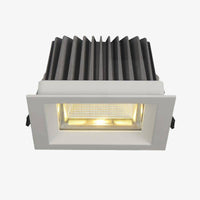 Spot moderne carré LED blanc style géométrique
