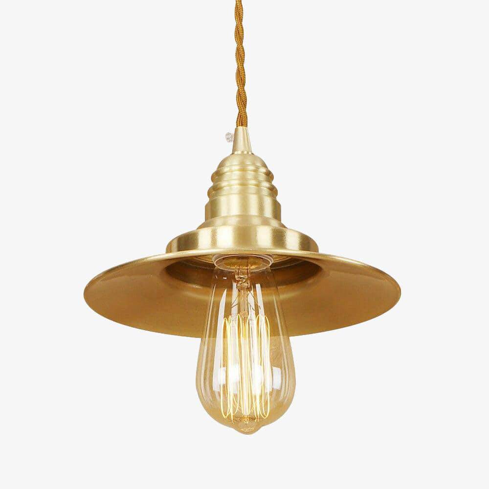 Suspension design à LED avec abat-jour en métal doré Novelty Loft - vue 3 sur 4