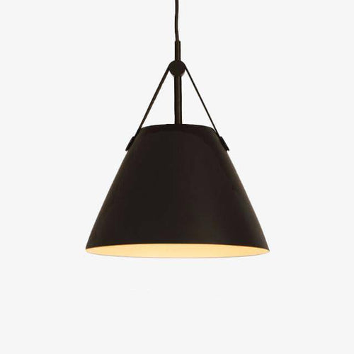 Suspension design LED en métal et tissu Botimi