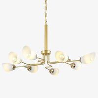 Lustre design LED doré Living