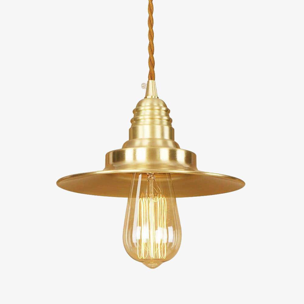 Suspension design à LED avec abat-jour en métal doré Novelty Loft - vue 4 sur 4