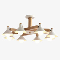 Plafonnier LED en bois Bulbs (noir ou blanc)