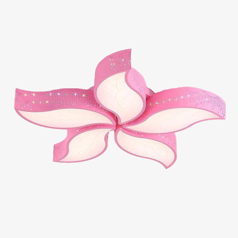 Plafonnier enfant LED en forme de pétales de fleurs (plusieurs couleurs)