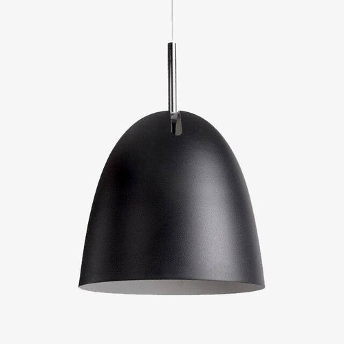 Suspension design LED avec abat-jour en métal arrondi style Macaron - vue 2 sur 5