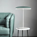 Lampe à poser design LED en métal avec abat-jour oval Leyra