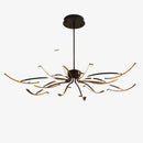 Lustre design à LED en métal avec plusieurs tiges Kyio