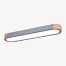 Plafonnier design LED en bois aux formes arrondies Loft