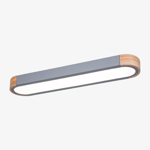Plafonnier design LED en bois aux formes arrondies Loft