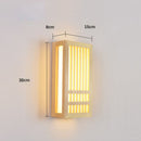 Applique murale moderne LED rectangulaire style japonais Pastor