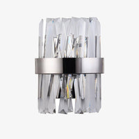 Applique murale design LED en verre cristal et métal Luxury rétro