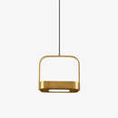 Suspension design LED en métal aux bords arrondis Shadow