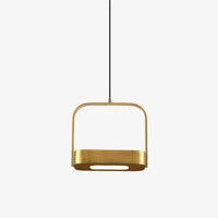 Suspension design LED en métal aux bords arrondis Shadow