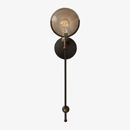 Applique murale rétro à LED avec abat-jour en verre Sconce