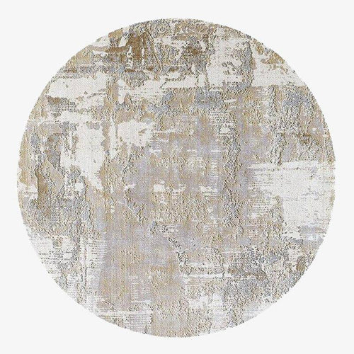 Tapis moderne rond style industriel Floor A