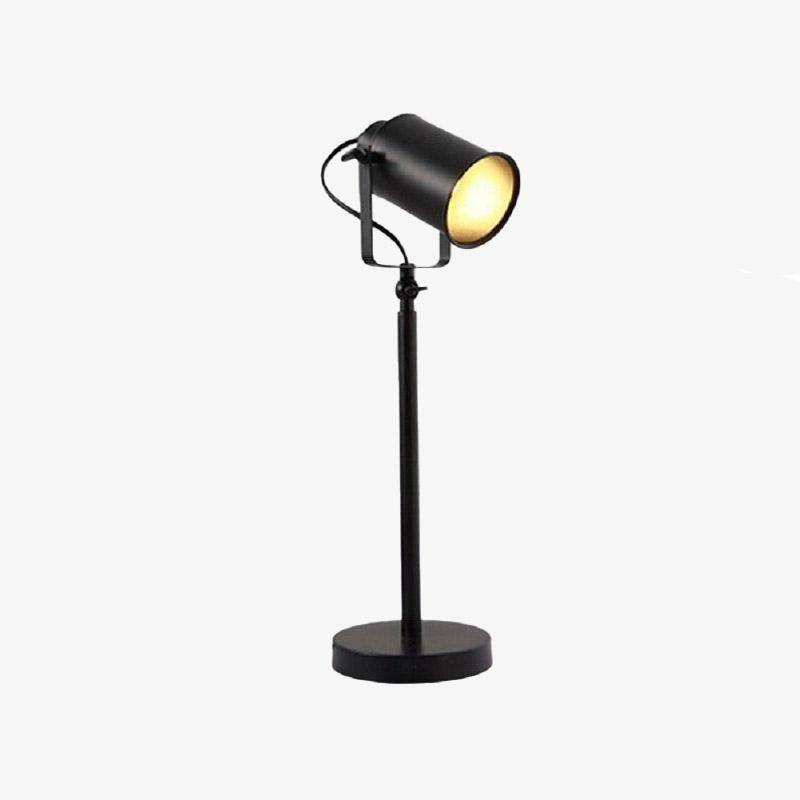 Lampe de bureau à LED spot ajustable sur pied noir - vue 6 sur 6