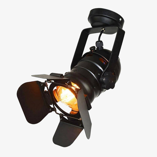 Projecteur Vintage E26/E27 noir (plusieurs tailles) - vue 2 sur 4