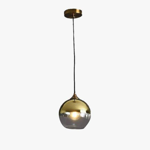 Suspension design LED avec boule en verre fumé Loft