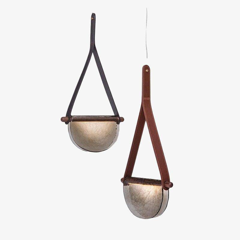 Suspension design LED demi-cercle verre Creative - vue 2 sur 8