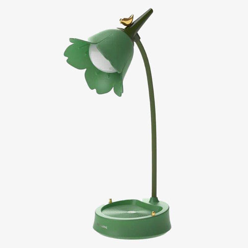 Lampe à poser LED en métal coloré style fleurs - vue 2 sur 7