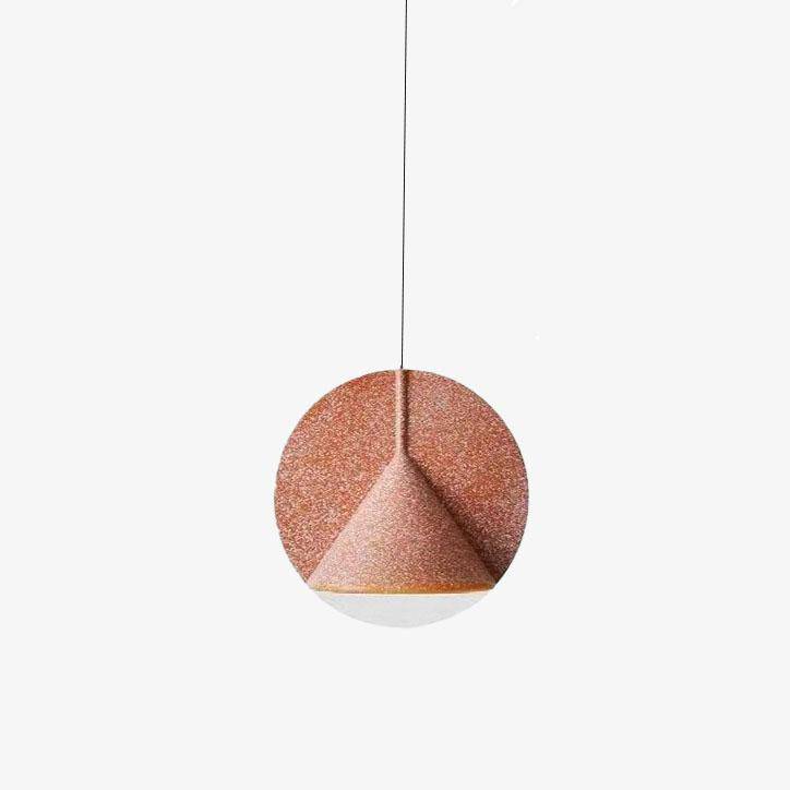 Suspension design à LED avec abat-jour disque coloré Creative