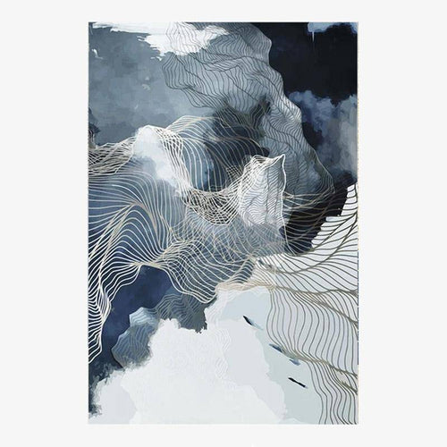 Tapis rectangle design au style abstrait Oxavo B