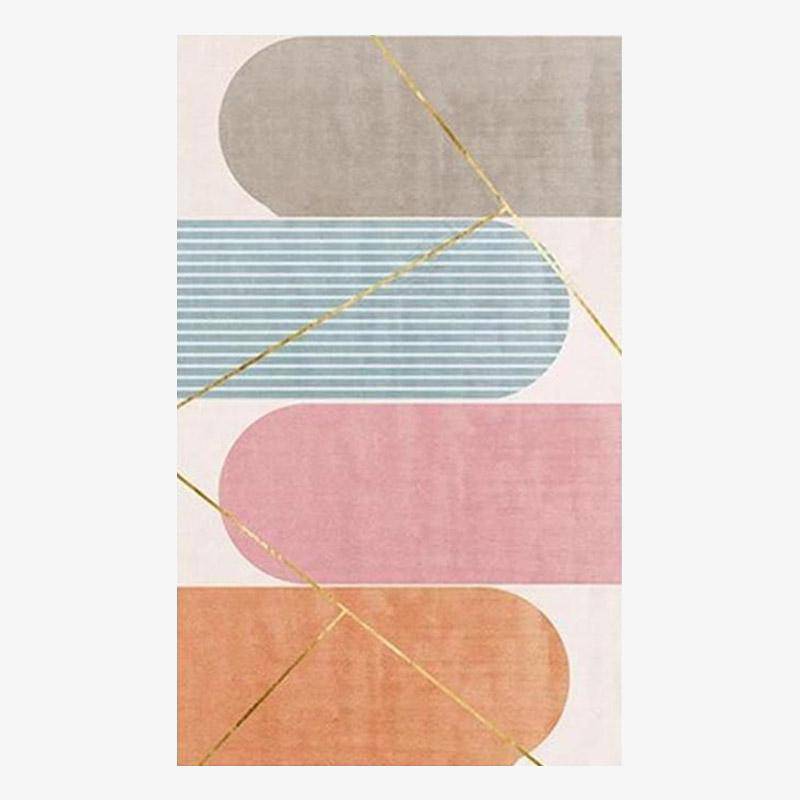 Tapis rectangle aux formes géométriques modernes Alia B