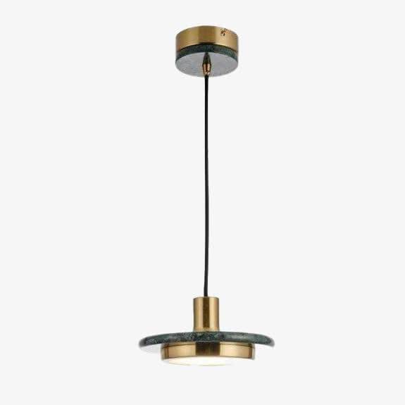 Suspension design LED avec abat-jour en forme de disque chromé Luxury - vue 2 sur 9