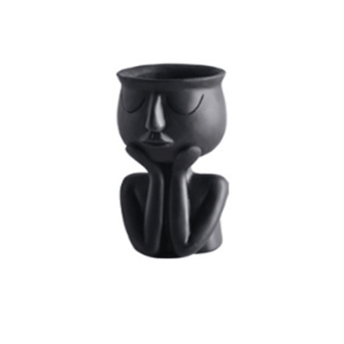 Vase statue en résine colorée Creative - vue 7 sur 7