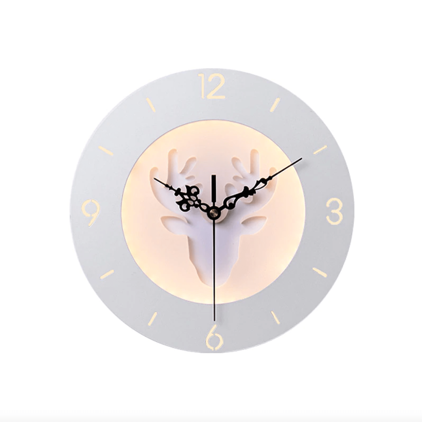 Horloge murale ronde style moderne aux motifs animaux 25cm - vue 3 sur 8